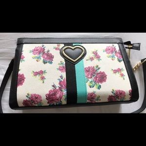 Betsey Johnson floral crossbody purse